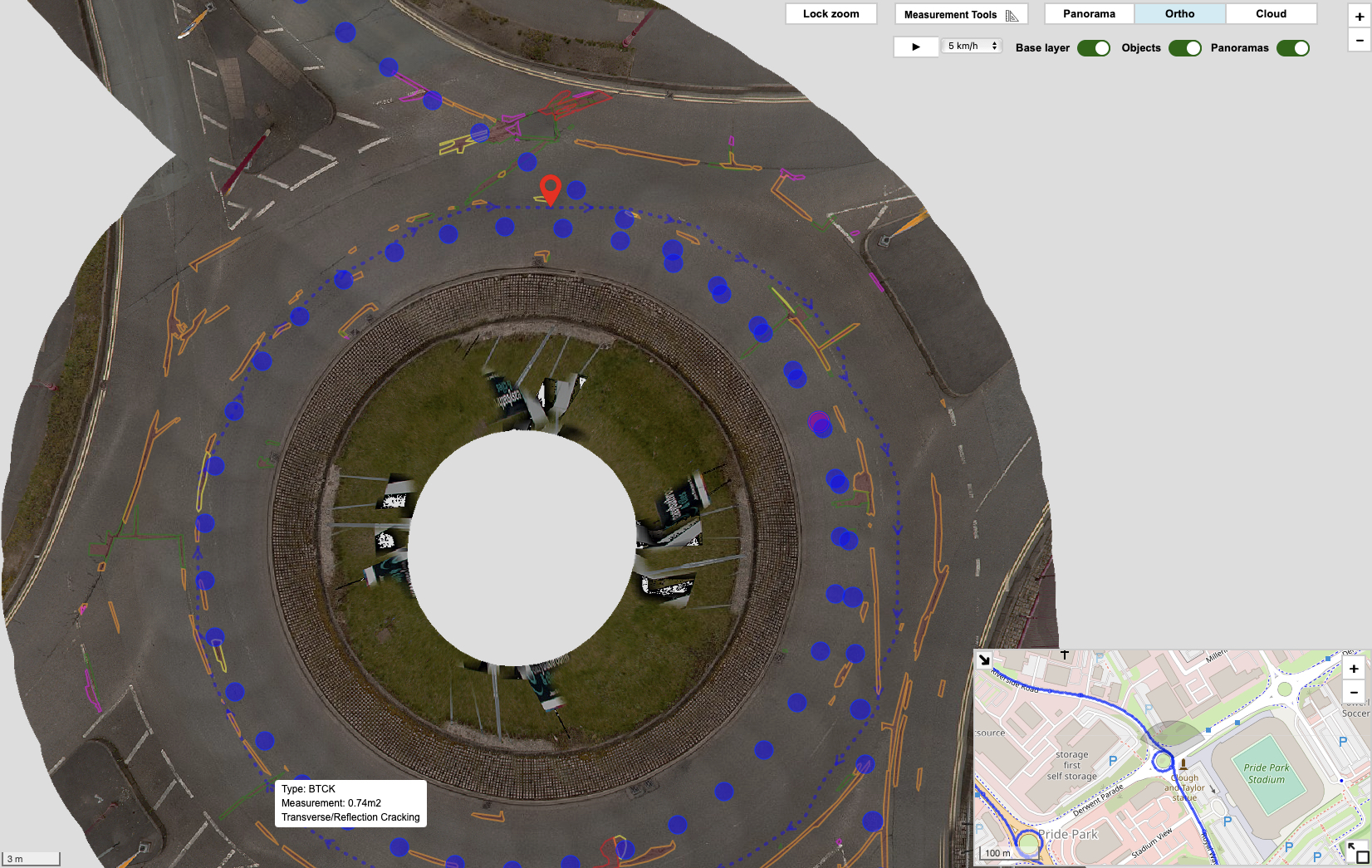 EyeVi Web Application Road Defects